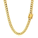5.0mm 14k Yellow Gold Semi Solid Miami Cuban Chain-8