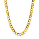 14k Yellow Gold Polished Miami Cuban Chain Necklace-8