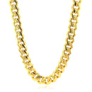 14k Yellow Gold Polished Miami Cuban Chain Necklace-6