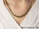 14k Yellow Gold Polished Miami Cuban Chain Necklace-9