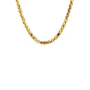 4.1mm 14k Yellow Gold Diamond Cut Round Franco Chain-8