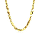 4.1mm 14k Yellow Gold Diamond Cut Round Franco Chain-9