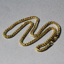 4.1mm 14k Yellow Gold Diamond Cut Round Franco Chain-11