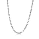14k White Gold French Cable Link Chain (2.50 mm)-4