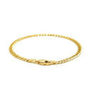 3.6mm 14k Yellow Gold Solid Curb Bracelet-7