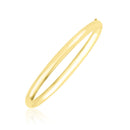10k Yellow Gold Dome Style Shiny Bangle-2