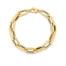 14k Yellow Gold French Cable Link Bracelet  (9.00 mm)-4