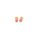 14k Rose Gold Classic Round Shape Stud Earrings (6.0 mm)-6