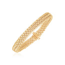 14k Yellow Gold High Polish Thick Braided Bracelet (8.8mm)-3