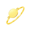 14k Yellow Gold Ring with Polished Oval-4