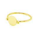 14k Yellow Gold Ring with Polished Oval-6