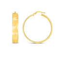 14k Yellow Gold Wedding Band Hoops (7x35mm)-3