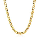 10k Yellow Gold Miami Cuban Semi Solid Chain (4.50 mm)-11