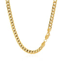 10k Yellow Gold Miami Cuban Semi Solid Chain (4.50 mm)-12