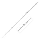 Extendable Box Chain in 14k White Gold (0.7mm)-4