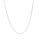 18k White Gold Diamond Cut Cable Link Chain (0.75 mm)-5
