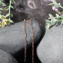 14K Rose Gold Delicate Paperclip Chain (2.1mm)-10