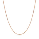 18k Rose Gold Diamond Cut Cable Link Chain (1.10 mm)-6