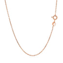 18k Rose Gold Diamond Cut Cable Link Chain (1.10 mm)-7