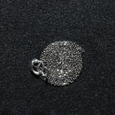 14k White Gold Diamond Cut Cable Link Chain 0.7mm-13