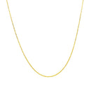 14k Yellow Gold Diamond Cut Cable Link Chain 0.7mm-8