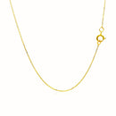 14k Yellow Gold Diamond Cut Cable Link Chain 0.7mm-9