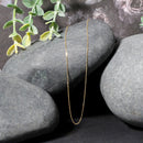 14k Yellow Gold Diamond Cut Cable Link Chain 0.7mm-10