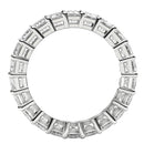 Emerald Cut Lab Grown Diamond Eternity Ring in 14k White Gold (6 cttw FG/VS2)-9