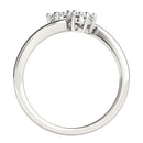 Solitaire Two Stone Diamond Ring in 14k White Gold (1/2 cttw)-5
