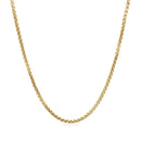 14k Yellow Gold Solid Round Box Chain 1.6 mm-8