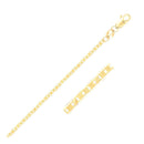 14k Yellow Gold Mariner Link Anklet 1.7mm-5
