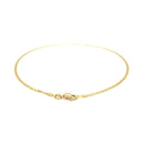 14k Yellow Gold Mariner Link Anklet 1.7mm-7