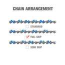 Hipa Full Skip Chain 3/8" .050" 84 DL 24 Inch For Husqva 455 55 257 261 357XP Rancher Echo CS-590 Chainsaw-3