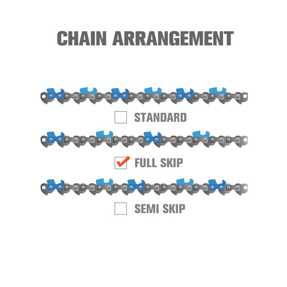 Hipa Full Skip Chain 3/8" .050" 84 DL 24 Inch For Husqva 455 55 257 261 357XP Rancher Echo CS-590 Chainsaw