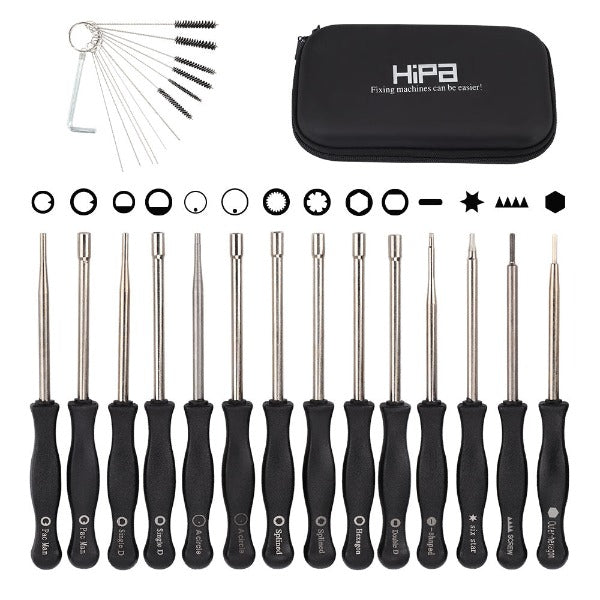 Hipa 2-Stroke Engine Carburetor Adjustment Tool Tuning Set for Stihl Poulan Echo Husqvarna Chainsaw Weed Eater Trimmer Blower Edger Hedge Pack-of-14