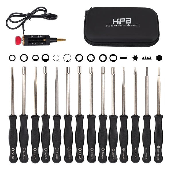 Hipa 2-Stroke Engine Carburetor Adjustment Tool Tuning Set for Stihl Poulan Echo Husqvarna Chainsaw Weed Eater Trimmer Blower Edger Hedge Pack-of-14