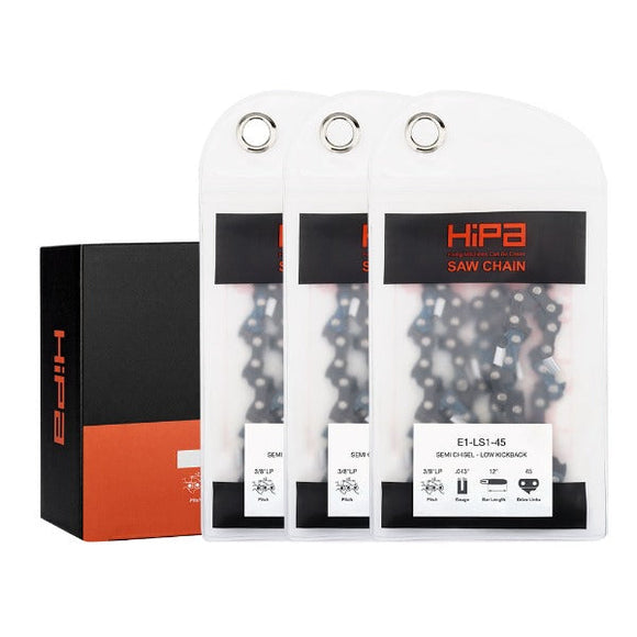 Hipa 12 Inch Chain 3/8 LP .043 45 DL For DeWalt DCCS620B DCCS620P1 Black Decker LCS1240 Husqvarna H38 120i T535iXP 535iXP 536LiXP Chainsaw 61PMM3 45