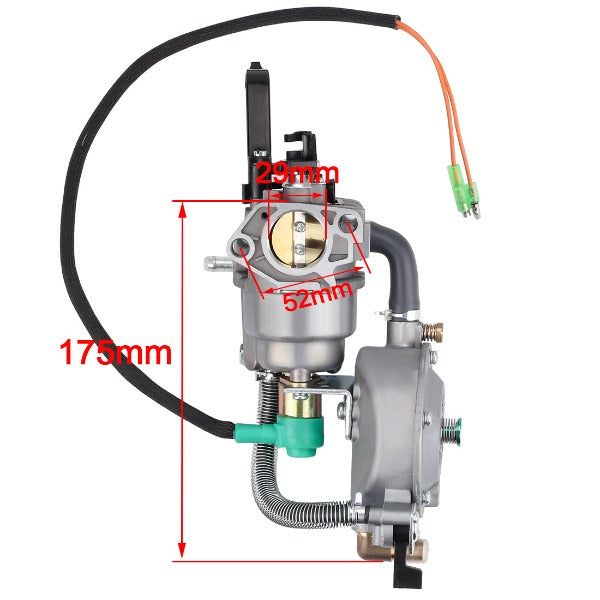 Hipa LPG NG Dual Fuel Carburetor For Titan Industrial 7500M Generator 11HP Engine - 0