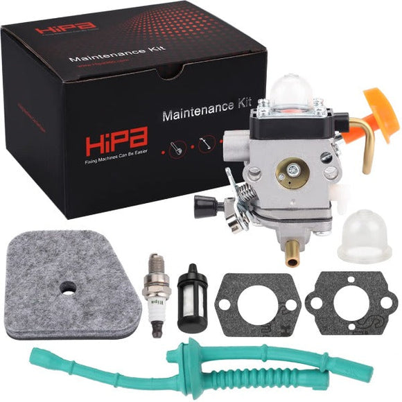 Hipa FS90R Carburetor Kit for Stihl FS 90R FS90 FS87 FS87R FS100 FS110 FS110R String Trimmer Brushcutter Replace 4180-120-0608 C1Q-S174