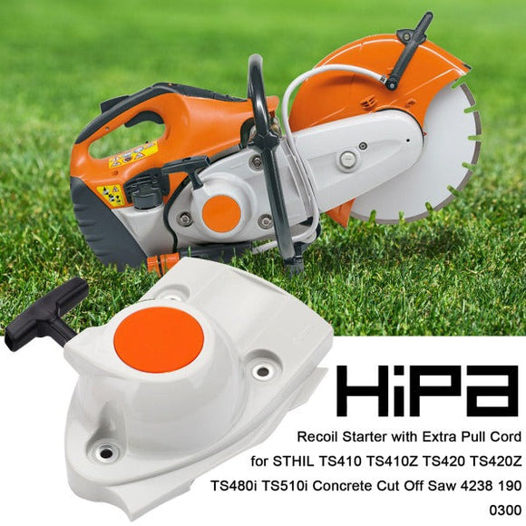 Hipa Recoil Starter for STIHL TS410 TS410Z TS420 TS420Z TS480i TS510i Concrete Cut Off Saw Replace 4238-190-0300