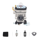Hipa Carburetor Kit For Earthquake E43 E43CE Auger MC43 MC43CE MD43 MC43E MC43ECE Mini Tiller Cultivator WE43 WE43E Edger # 300486 WYK-74-1