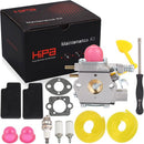Hipa Carburetor Repair Kit for Poulan BVM200VS 25cc PPB430VS VS2000BV Leaf Blower Replaces WT-847-1