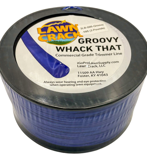 .095 Groovy Trimmer Line 3 Pounds Commercial Grade Lawn Crack