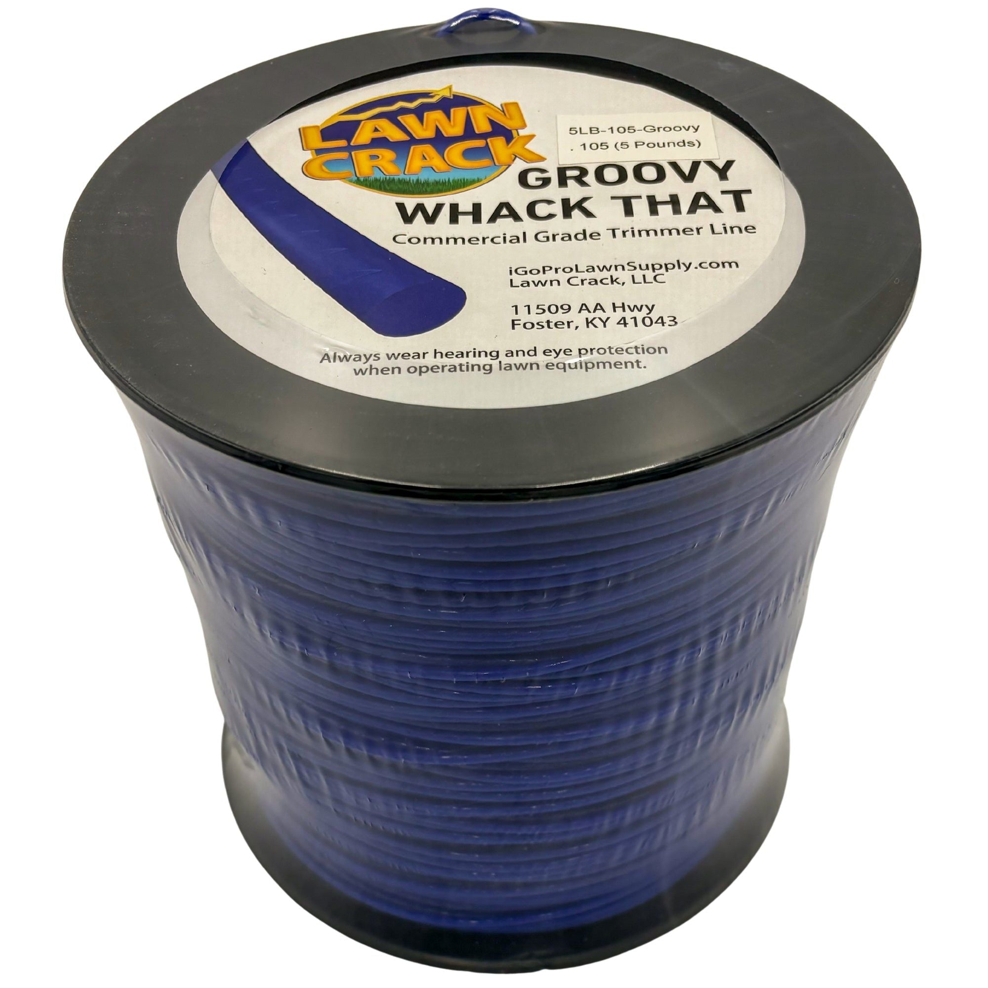 .105 Groovy Trimmer Line 5 Pounds Commercial Grade Lawn Crack