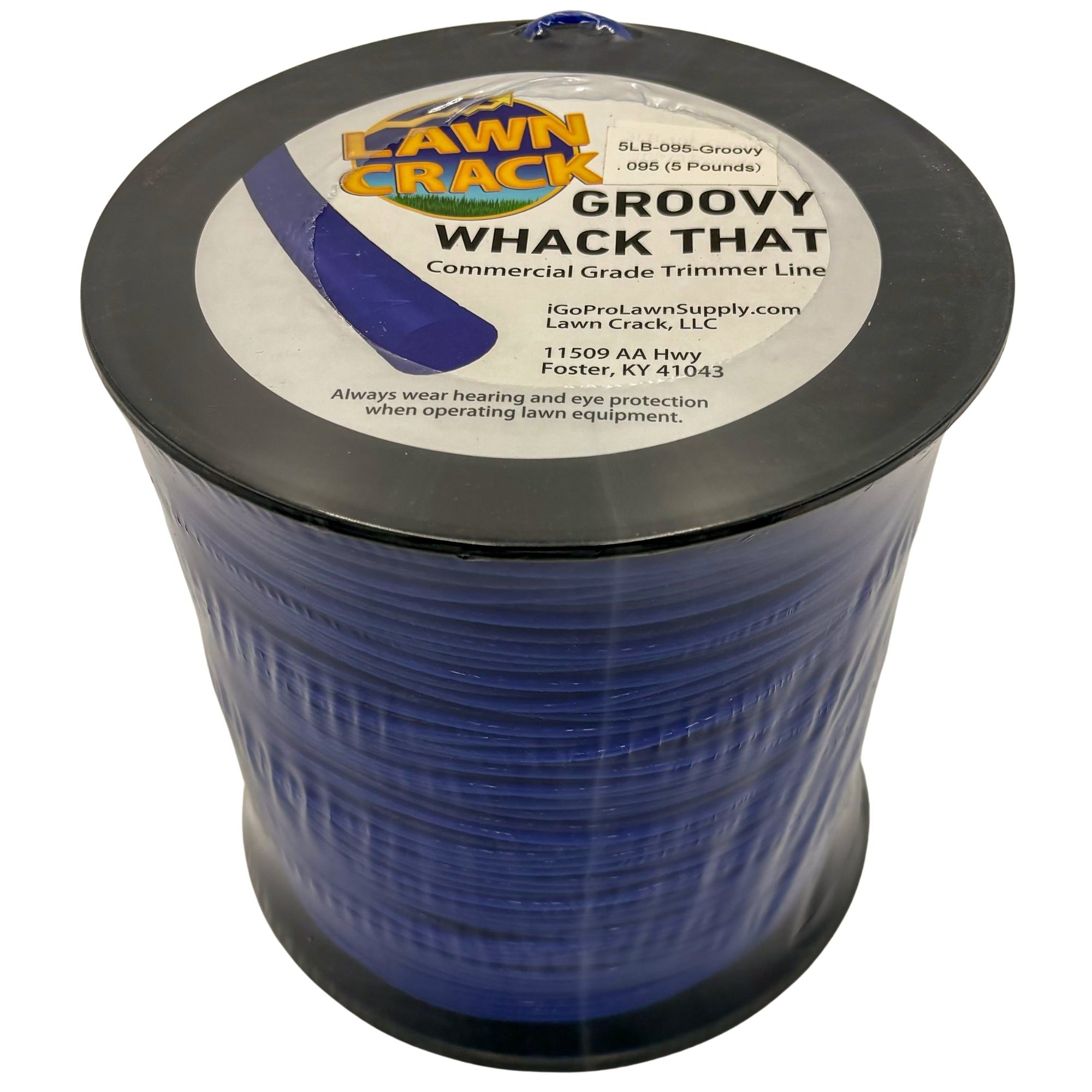 .095 Groovy Trimmer Line 5 Pounds Commercial Grade Lawn Crack