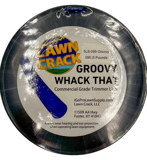 .095 Groovy Trimmer Line 5 Pounds Commercial Grade Lawn Crack