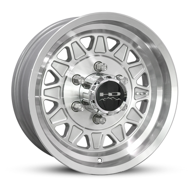 HD Trailer HDT Cast 15x6 +0 5x114.3mm 83mm Gloss Silver/Machined Face