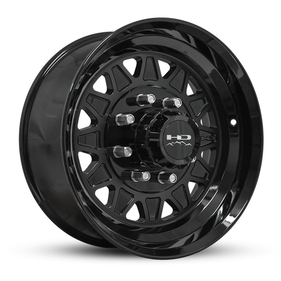 HD Trailer HDT Forged 17.5x6.75 +0 8x165mm 128.6mm Gloss Black