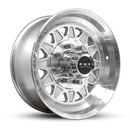 HD Trailer HDT Forged 17.5x6.75 +0 8x165mm 128.6mm Gloss Silver/Machined Face-1