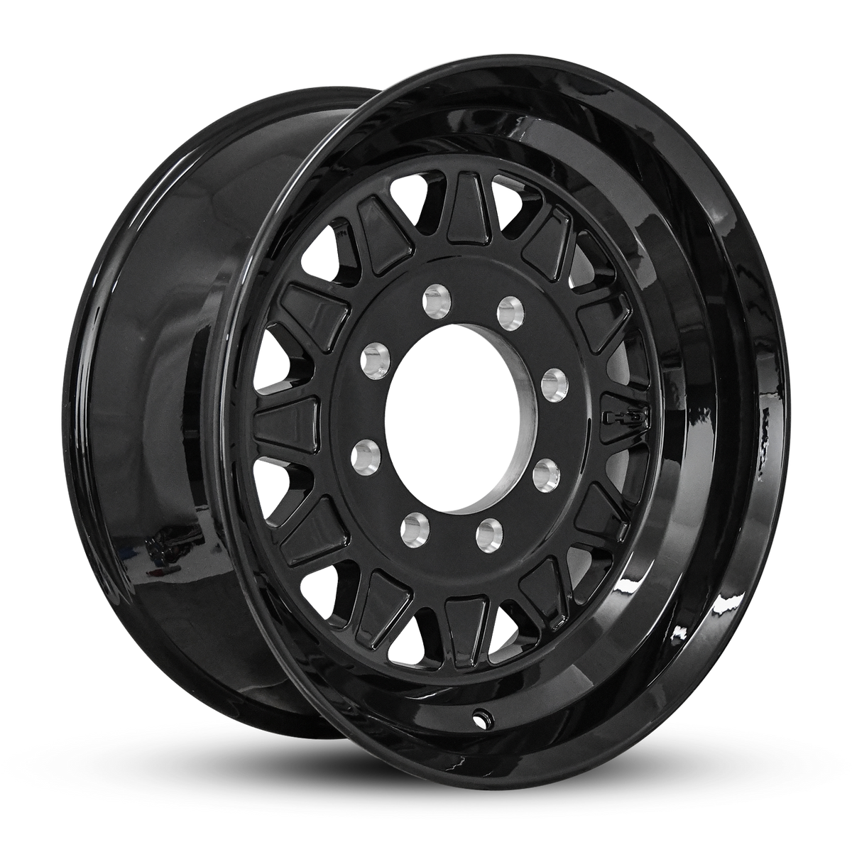 HD Trailer HDT Forged 17.5x6.75 +0 8x165mm 121.2mm Gloss Black - CAP N ...